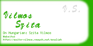 vilmos szita business card